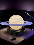 Planet lamp with color changing battery powered LEDs. Free base included!