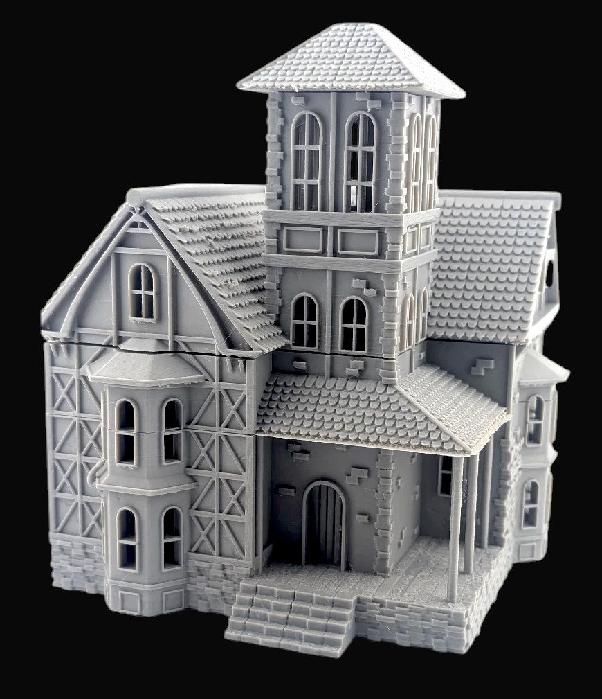 3D Printed Medieval Gothic Fantasy Wargaming Terrain DnD Building 15mm - 36mm Scale