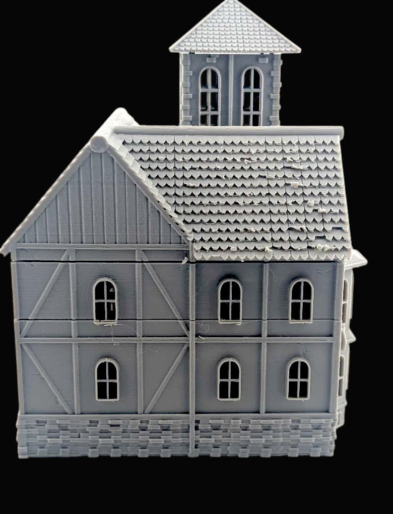 3D Printed Medieval Gothic Fantasy Wargaming Terrain DnD Building 15mm - 36mm Scale
